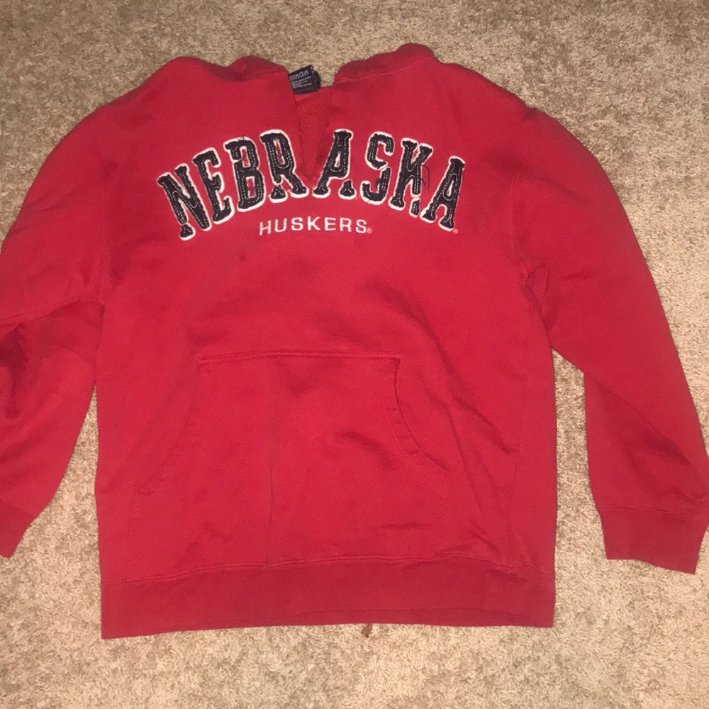 NEBRASKA HUSKERS RED HOODIE